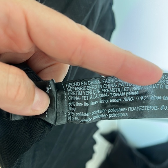 Massimo Dutti Pleated Linen Midi Dress - Picture 8 of 15